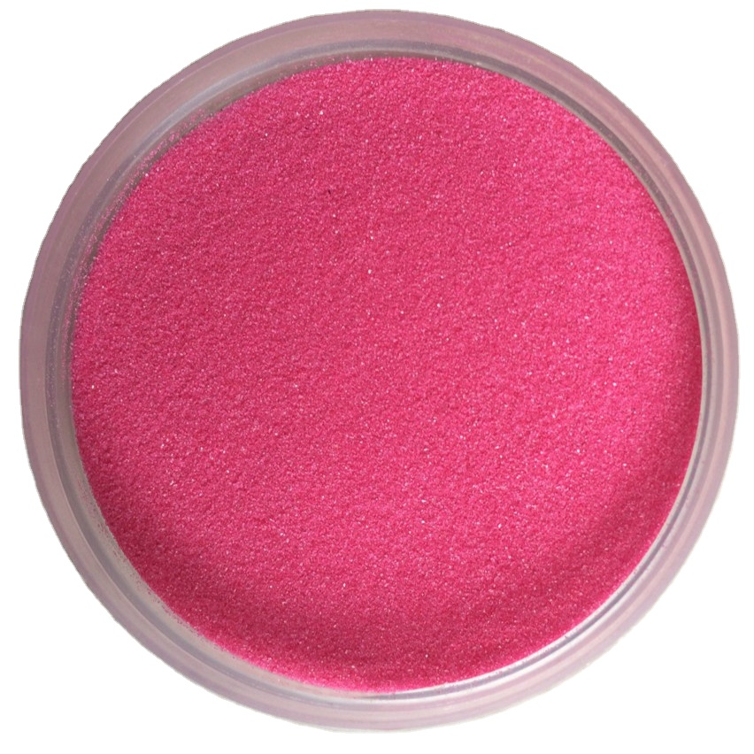 Vibrant sparkling Pink colored sand! 